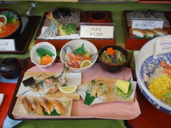 częścią kultury kulinarnej Japonii jest sampuru czyli atrapa jedzenia